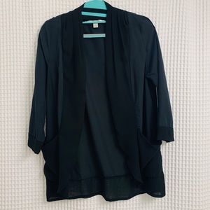 LC Lauren Conrad Women’s Black Blazer/cardigan